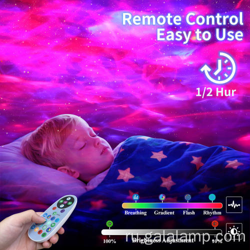 Музыкальный портативный переключатель управления звездной ночью, проектор из АБС-пластика